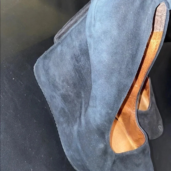 Aldo black suede platform wedge - Picture 4 of 9